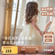 戴維貝拉（DAVE＆BELLA）童裙女童連衣裙2025新款夏裝洋氣兒童裙子小童網(wǎng)紗裙女寶寶公主裙 淺黃色【現(xiàn)貨】 90 cm（建議身高80-90cm）