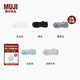 無(wú)印良品（MUJI）男式 合腳直角和紙混運動(dòng)船襪 男士短襪男款隱形襪淺口 DAC40A4S 米白色 25-27cm