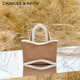 CHARLES&KEITH純色毛絨手提托特包單肩斜挎小方包包女包生日禮物CK2-30782416 CK2-30782416-1綜合色 S