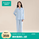 全棉時(shí)代【100%棉輕盈蓄溫】男女士睡衣柔軟雙層紗布情侶家居服套裝