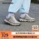 斯凱奇（Skechers）女鞋秋季戶外防滑登山徒步鞋抓地防護耐磨越野運動跑步鞋 自然色/灰色/NTGY 36