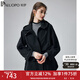 帕羅（PALUOPO）春季新款連帽風(fēng)衣外套女裝時(shí)尚百搭休閑工裝城市輕戶外短款外衣 黑色 M (160/84A)