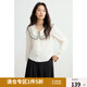 獨束大碼女裝2025新款胖mm娃娃領(lǐng)長袖襯衫女設(shè)計感小眾別致上衣 月牙白 3XL (尺碼：5)