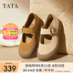 他她（TATA）女鞋2025秋商場同款時尚百搭女勃肯鞋新款厚底鞋4TR02CQ5 杏色 36