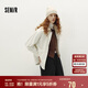 森馬（Semir）森柔牛仔|牛仔外套女中長款燈芯絨翻領(lǐng)秋季落肩寬松103524109001