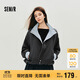 森馬（Semir）外套女秋季花苞拼接格子寬松立領(lǐng)2025風(fēng)文藝通勤夾克10A525108004