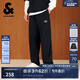 杰克·瓊斯（JACK&JONES）25年男裝夏季休閑褲男潮流簡(jiǎn)約寬松直筒褲輕便彈力男褲薄款褲子 E40黑色 常規(guī) 31 175