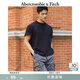 Abercrombie & Fitch【重磅圓領(lǐng)】男裝25夏季美式復(fù)古棉質(zhì)寬松短袖T恤124-5573 黑色 L (180/108A)