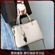 BUGATTI包包女包品牌輕奢侈女士單肩斜挎包七夕情人節生日禮物送女友老婆 米白色【精美禮盒】
