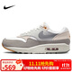 耐克NIKE休閑鞋男子氣墊AIR MAX 1運動(dòng)鞋IB1492-121白灰/卡其42.5