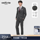 callisto【優(yōu)雅氣質(zhì)灰】早春男士商務(wù)西服西褲宴會(huì )職業(yè)正裝新郎結婚禮服 灰色 52 C【西服上衣】