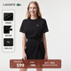 LACOSTE法國鱷魚(yú)女裝時(shí)尚潮流設計感休閑風(fēng)純棉短袖連衣裙|EF7268 031/黑色 XS (155) 34