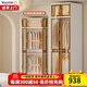 也雅衣物收納柜 加高加大收納柜雙開(kāi)門(mén)衣柜儲物柜簡(jiǎn)易衣柜即用無(wú)甲醛 【加高2米1】1儲物+2掛衣