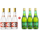 竹葉青酒38度玻竹475mL*3瓶+汾酒53度黃蓋玻汾475mL*3瓶 非原箱