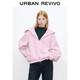 UR2025秋季新款女裝潮流簡(jiǎn)約連帽拉鏈超寬松外套UWJ150080