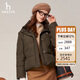 哈吉斯（HAZZYS）女裝PHIZ格子羽絨服ASFSU0BDX26 卡其色KK 160/84A38