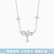 卡蒂羅摘星小貓項鏈女925銀吊墜鎖骨鏈生日禮物送女友 【925銀】摘星小貓項鏈