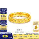 金至尊（3D-GOLD)古法足金錢串子黃金戒指送女友禮物按克計價 14號-3.37克(含工費259元)