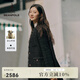 beanpole 濱波春秋女士粗花呢智性風(fēng)單西外套 黑色 S 160/84A
