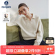 Navigare意大利小帆船女2025秋款全羊毛針織毛衣翻領(lǐng)寬松羊毛衫2334045502