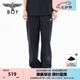 BOY LONDON春夏男女同款休閑褲老鷹繡花印花直筒長(zhǎng)褲N15002 黑色 M