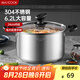 美廚（maxcook）湯鍋 304不銹鋼湯鍋湯煲24cm 加厚復合底 電磁爐通用MCT8220
