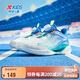 特步（XTEP）兒童童鞋小童氫風(fēng)旋鈕扣密網(wǎng)科技運動(dòng)跑鞋 帆白/普魯士藍 29碼