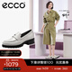 愛(ài)步（ECCO）【明星同款】樂(lè )福鞋女 百搭厚底粗跟英倫風(fēng)單鞋女 摩登490013 HL 石灰色49001301378 建議選小一碼 36 （偏大，建議選小一碼）