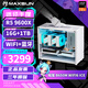 銘瑄（MAXSUN）AMD R5 9600X/RTX5070/5060TI璦珈純白高端迷你ITX臺(tái)式組裝電腦主機(jī)電競游戲直播渲染DIY設(shè)計(jì)整機(jī) 配置二丨9600X丨準(zhǔn)系統(tǒng)丨旗艦版
