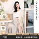 歌力思（ELLASSAY）【博主同款】25春夏新款微魚尾優(yōu)雅法式腰帶半身裙女EWB362Q00800 淺卡其 XS