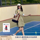 TOMMY HILFIGER【復(fù)古工裝風(fēng)】25夏季女裝斜紋收腰顯瘦襯衫裙連衣裙04316 深綠色L9F M
