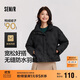 森馬（Semir）羽絨服女冬季薄款90絨子防潑水防風(fēng)千鳥(niǎo)格設計感外套101724113012
