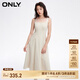 ONLY春季時(shí)尚收腰顯瘦中長(cháng)款牛仔吊帶連衣裙女|124142009 H9G 凱思特黃 M (165) /84A