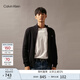 Calvin KleinJeans秋冬男女情侶ck休閑通勤刺繡立領(lǐng)拉鏈針織開衫毛衣J326796 BEH-太空黑 S