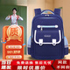 FGHGF書(shū)包小學(xué)生兒童輕便耐臟透氣護脊護肩男童女孩雙肩包1-3-6年級 【寶藍色】1-3年級