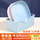 拜杰吐骨盤吐骨碟水果盤零食盤渣盤干果盤多用盤碟混色11件套