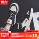 回力男鞋秋季高幫運動(dòng)鞋2025新款空軍一號鞋子男百搭增高減震板鞋男 黑色 42 男款