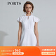 PORTS寶姿 商場同款新品女裝甜美荷葉系帶連衣裙三醋纖SL8D049KWB008 白色 M 6
