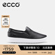 愛(ài)步（ECCO）休閑鞋女鞋 25年夏季牛皮休閑板鞋一腳蹬板鞋 柔酷219253 黑色21925301001 36