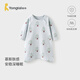 童泰（TONGTAI）嬰兒睡袍純棉寶寶睡衣兒童長(cháng)袖睡裙男童女童家居服睡袋防踢被 藍色 90