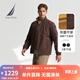 諾帝卡（NAUTICA）【大促爆款】男裝秋冬新款防輕濺水雙面穿立領(lǐng)厚外套棉服男JO4309 橡皮棕20M L