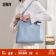 森馬（Semir）包包托特袋女2024新款大容量子母包簡(jiǎn)約休閑手提包溫柔單肩包 藍色調00388 均碼