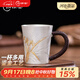 歸銀堂杯子純銀999水杯足銀手工鎏金蘭花把手杯咖啡牛奶辦公室茶杯送禮 220ml+證書(shū)+禮盒