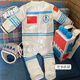 環(huán)保服裝兒童時(shí)裝秀男生兒童環(huán)保服裝兒童環(huán)保服裝塑料氣泡袋手工DIY男童宇航員太空服演出時(shí)裝秀走秀 環(huán)保宇航員上衣+褲子 130
