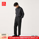 優(yōu)衣庫男裝彈力九分褲/商務(wù)通勤西褲褲子仿毛料款475572 470576 475572/09黑色 S /165/72A