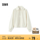 森馬（Semir）[商場同款]衛(wèi)衣女純色溫柔2024秋季休閑風(fēng)寬松套頭衫101524116012
