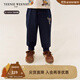 Teenie Weenie Kids小熊童裝25年款新款男女寶寶彈力刺繡仿牛仔褲 藏青色 100 cm