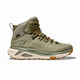 HOKA HOKA FOOT男款 KAHA 3 GTX 戶外徒步鞋卡哈3中幫防滑舒適登山鞋 海苔綠/橡木白 44