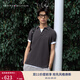 TOMMY HILFIGER25秋冬新款男裝珠地網(wǎng)眼商務(wù)休閑通勤修身短袖翻領(lǐng)T恤POLO衫 【修身款】石墨深灰P7I L （推薦：140-155斤）
