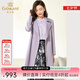 喬萬尼風(fēng)衣外套新款女商場(chǎng)同款顯瘦百搭氣質(zhì)紫色EF3A846701 薰衣草紫 160/84A/M
